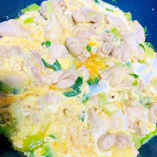 ほうれん草入りの親子丼